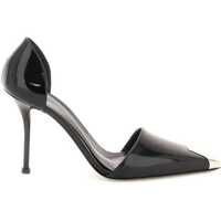 Pantofi cu toc Patent Leather Pumps With Metal Tip Femei