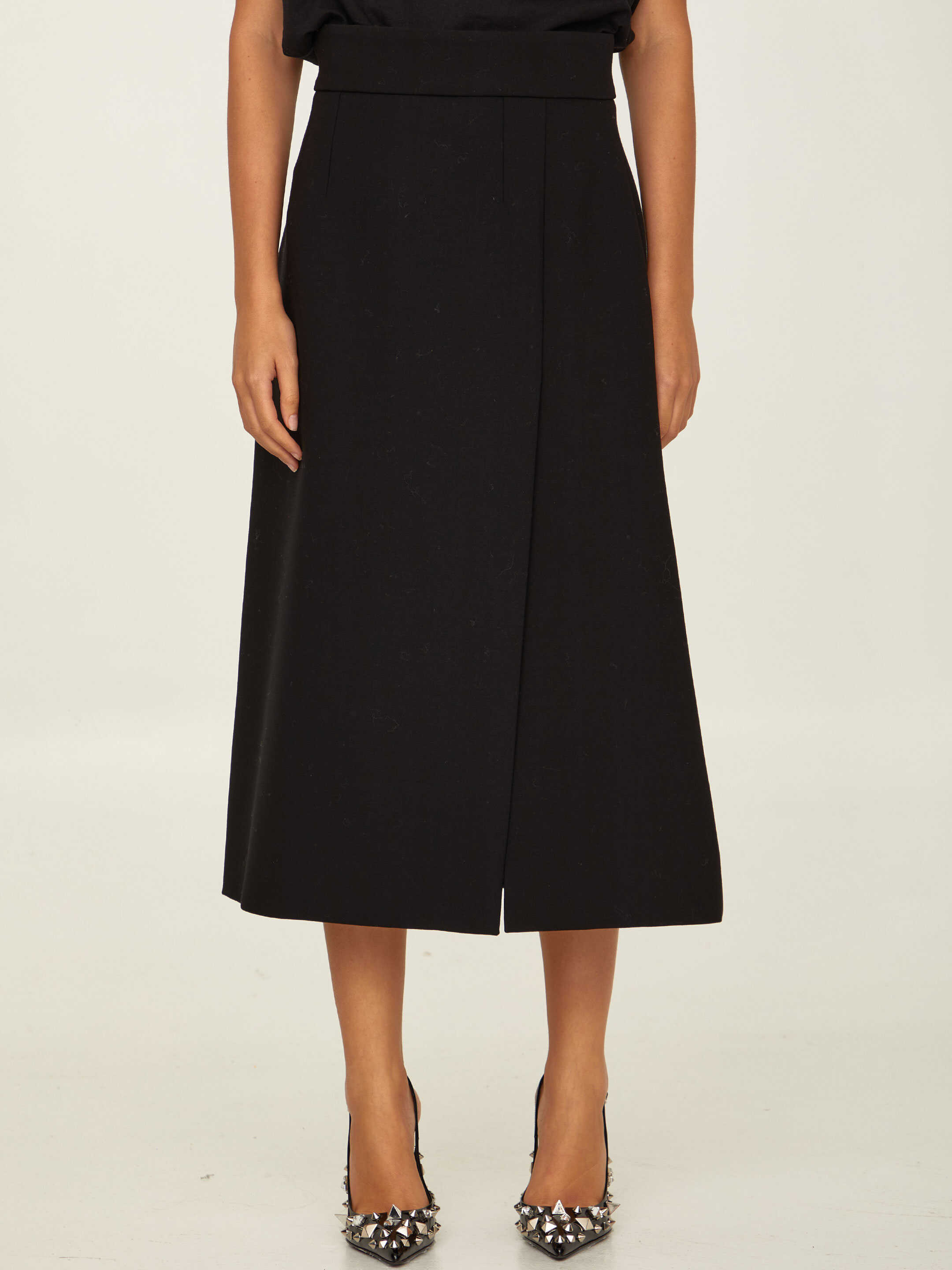 Dolce & Gabbana Stretch Jersey Skirt Black image