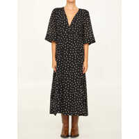 Rochii elegante Polka Dot Midi Dress Femei