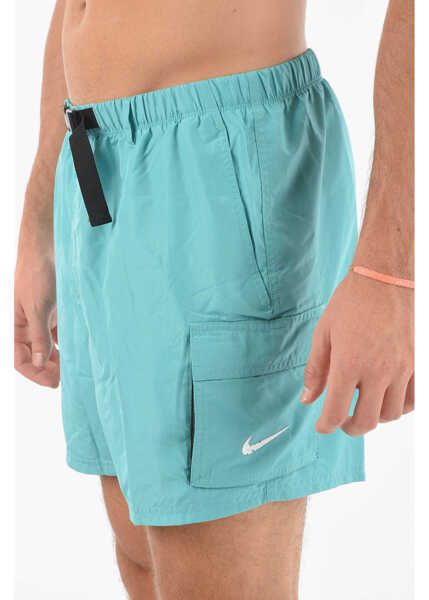 Bermude Nike Swim Drawstring Wasit Solid Color Boxer Swimsuit Light Blue Barbati (BM 9265817) 3