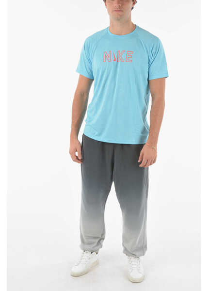 Tricouri Nike Swim Logo Printed Dri-Fit T-Shirt Light Blue Barbati (BM 9265820) 4