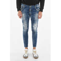 Blugi drepti Distressed Tidy Biker Jeans 17Cm Barbati