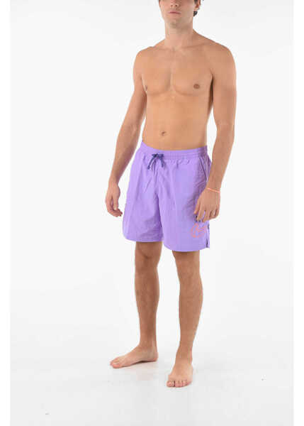 Bermude Nike Swim Logo Printed 2 Pockets Boxer Swimsuit Violet Barbati (BM 9265994) 4