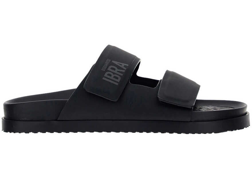 Sandale DSQUARED2 Sandals IBRA BLACK Barbati (BM9266222) - Boutique Mall Romania
