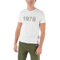 Tricouri Embossed Print T-Diegos-N33 T-Shirt Barbati