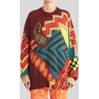 Pulovere casual Patchwork Wool Jumper Femei