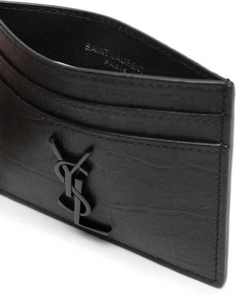 Portofele Saint Laurent YSL Card Holder BLACK Barbati (BM 9269105) 3