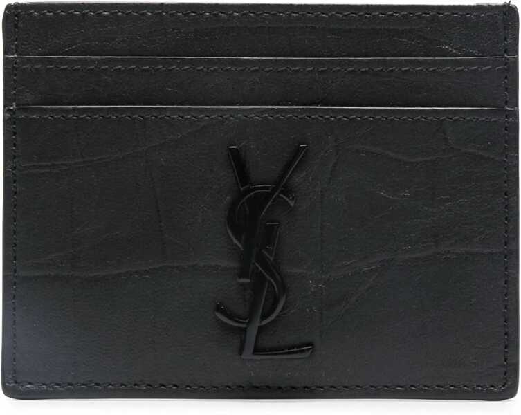 Portofele Saint Laurent YSL Card Holder BLACK Barbati (BM 9269105) 1
