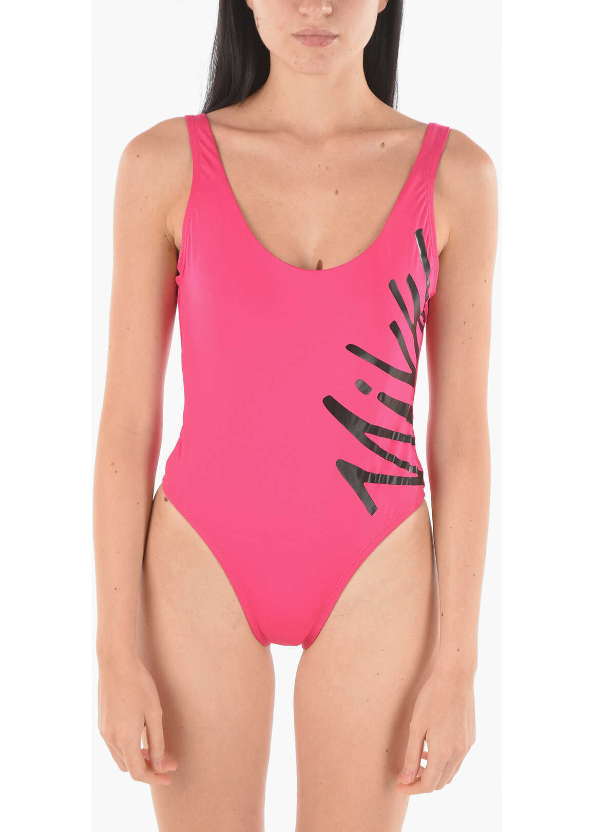 Nike One Piece Swimsuit With Logo-Print Pink image3