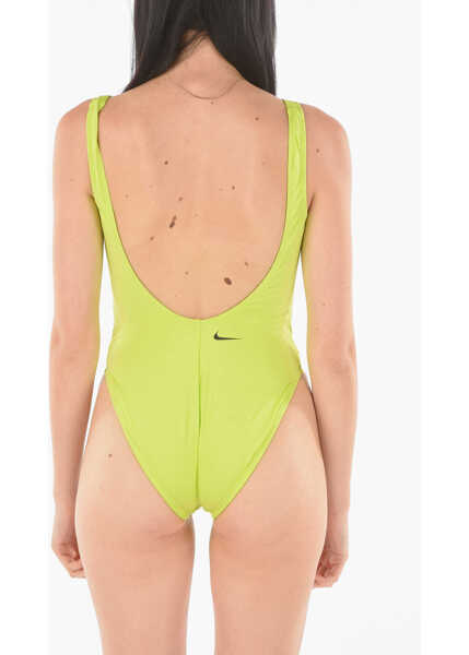 Costume de baie intregi Nike Logo Printed One Piece Swimsuit Green Femei (BM 9270224) 2