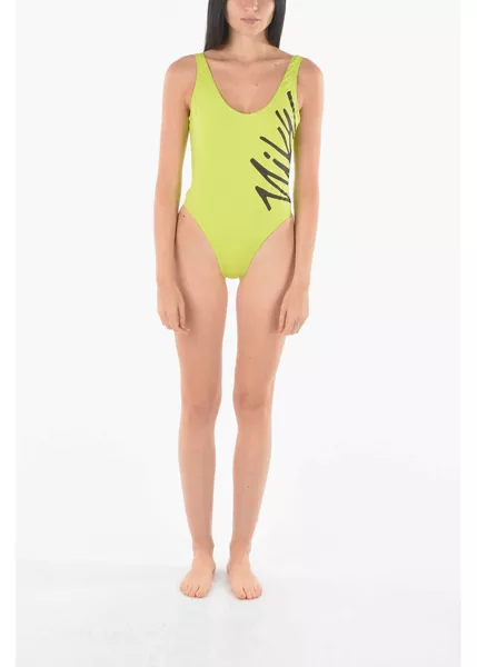 Costume de baie intregi Nike Logo Printed One Piece Swimsuit Green Femei (BM 9270224) 4