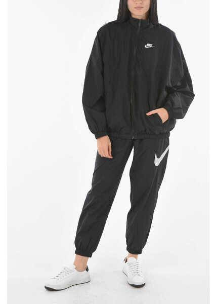 Jachete Nike 2 Pockets Oversized Windbreaker Jacket With Zip Closure Black Femei (BM 9271130) 4