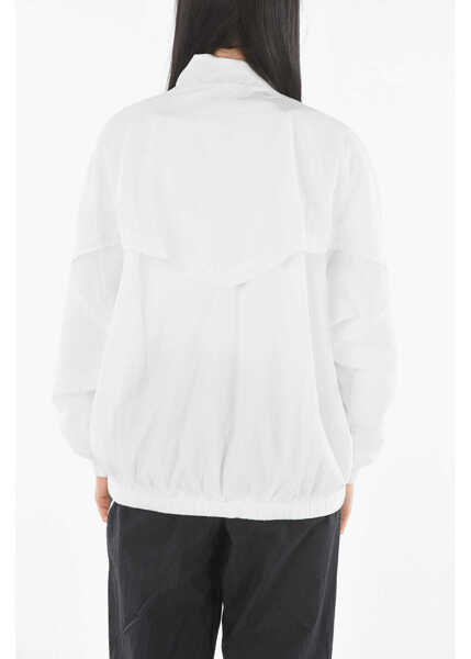 Jachete Nike Logo Embroidered Solid Color Windbreaker Jacket White Femei (BM 9271133) 2