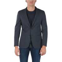 Sacouri Cc Collection Virgin Wool Bend Right Blazer With Notch Lapel Barbati