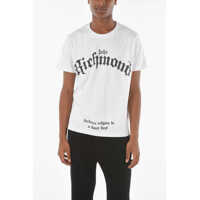 Tricouri Regular Fit Mcenroe Crew-Neck T-Shirt With Gothic Print Barbati
