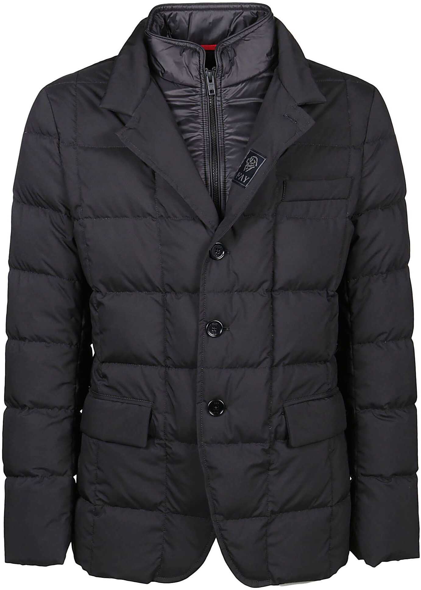Fay Other Materials Down Jacket BLACK