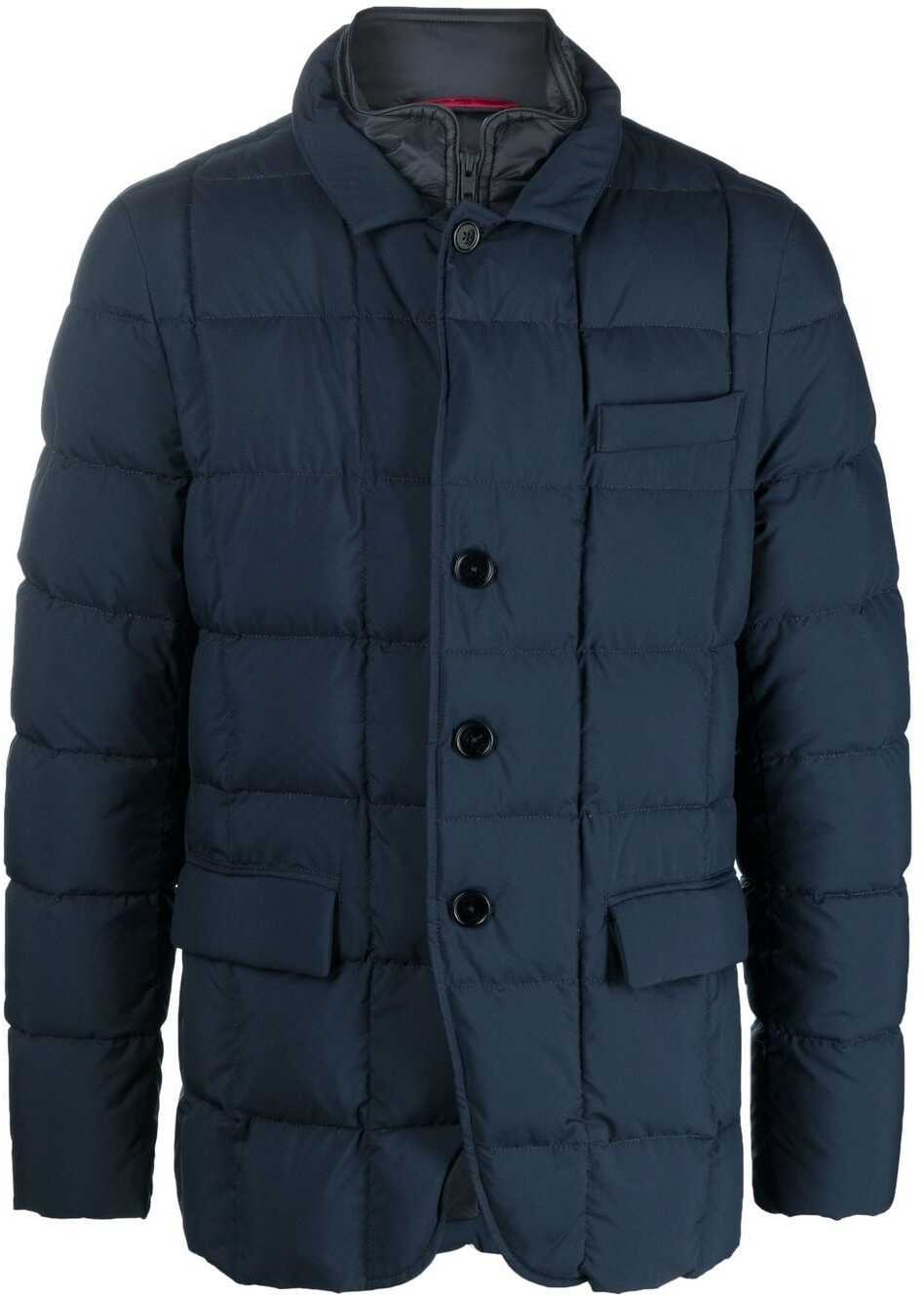 Fay Polyamide Outerwear Jacket BLUE