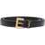Saint Laurent Cassandre slim Belt BLACK