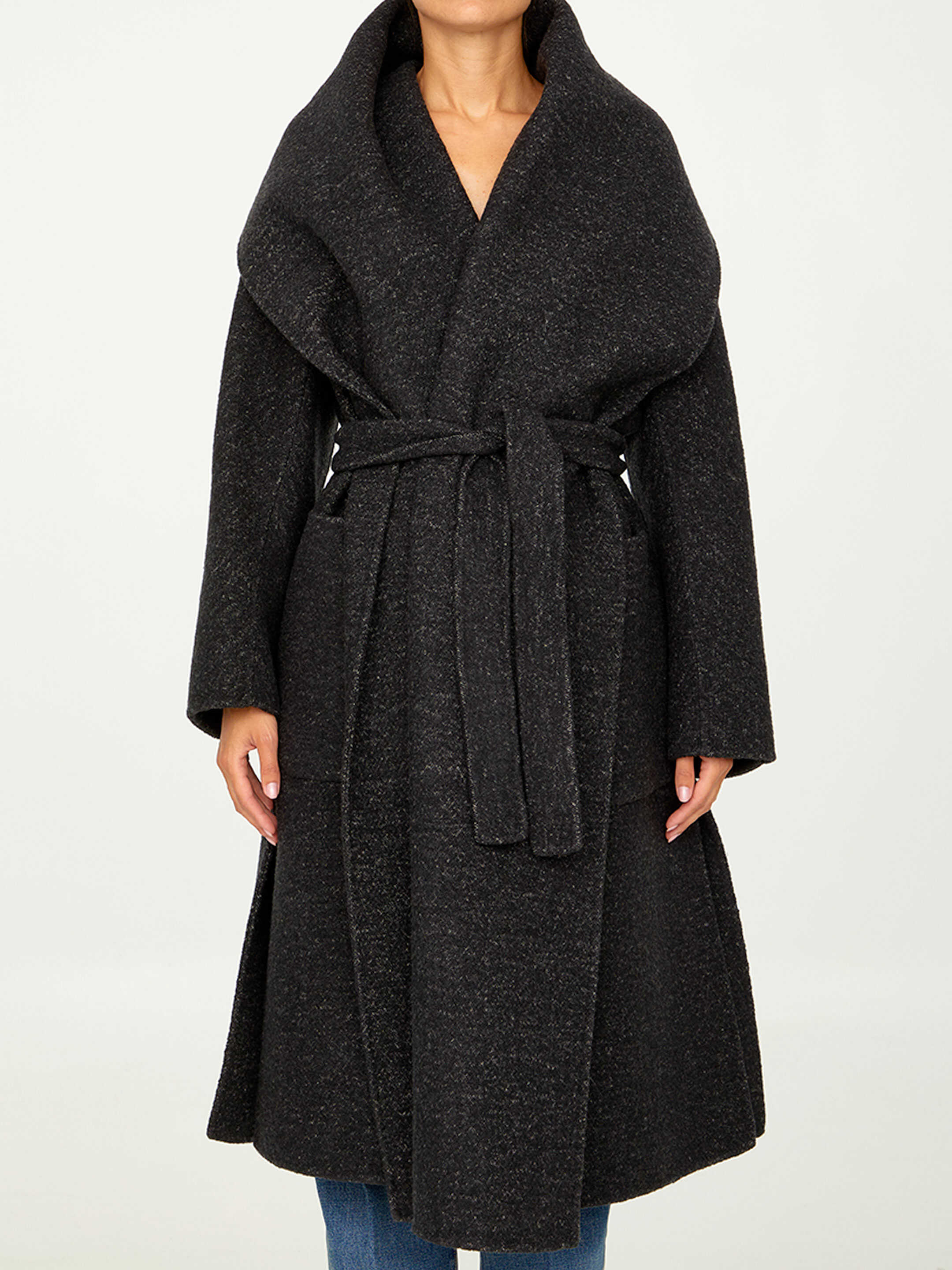 Max Mara Wool Cashmere Coat Black
