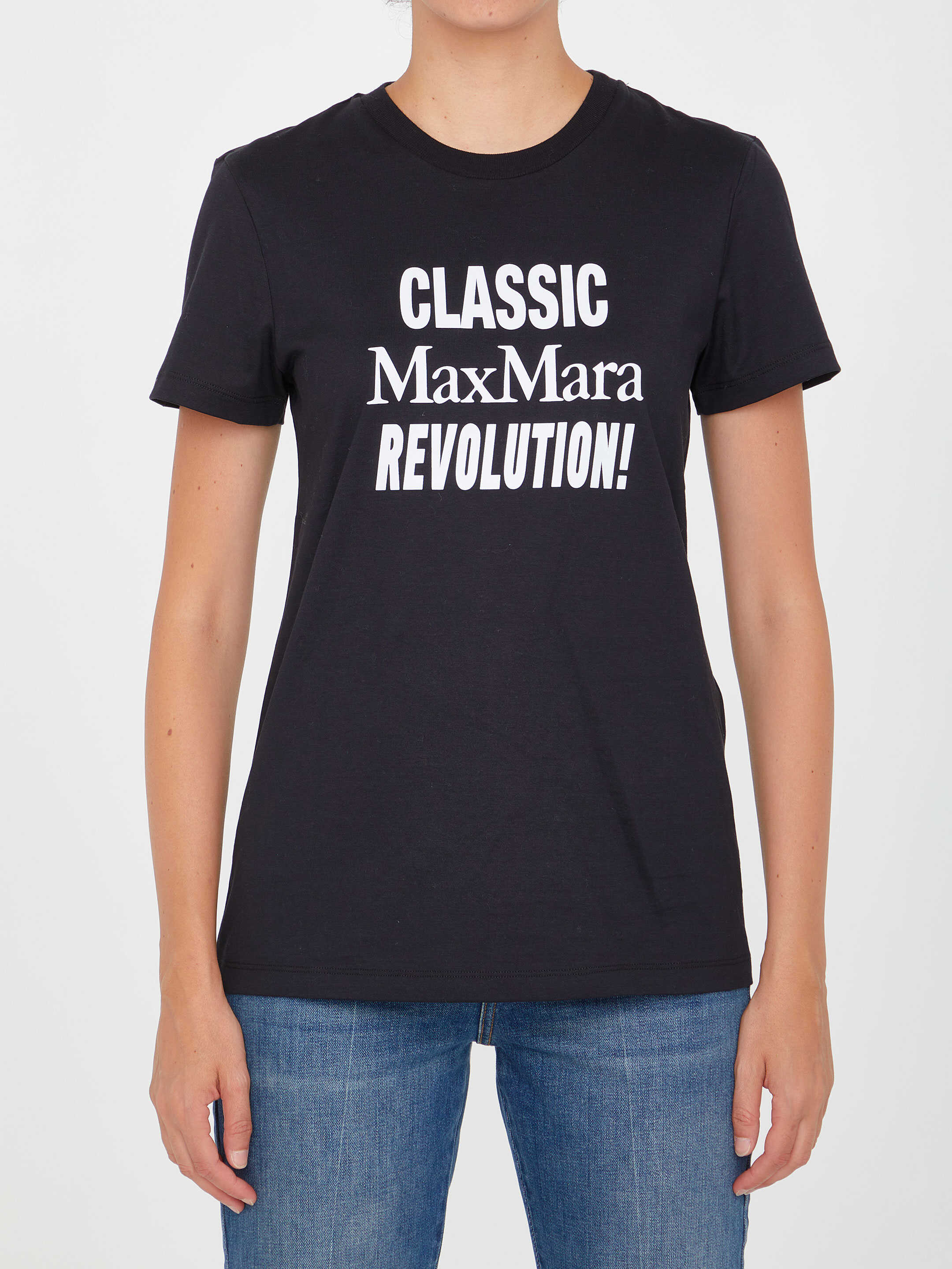 Max Mara Printed T-Shirt Black