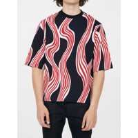 Tricouri Moncler Printed Black T-Shirt