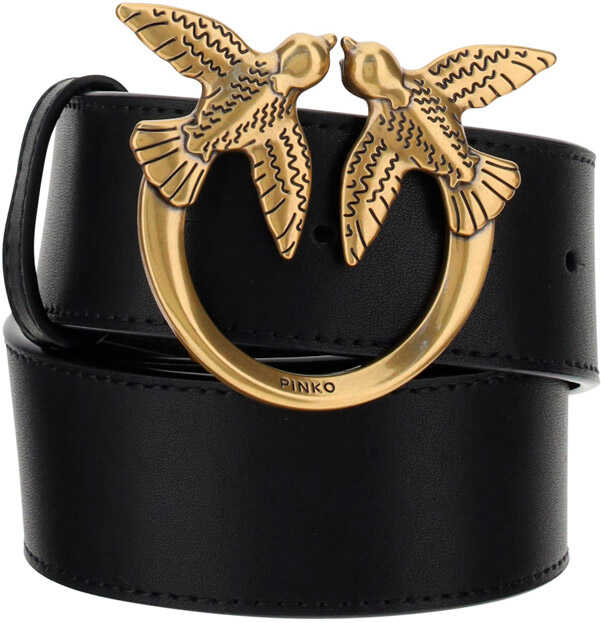 Pinko Love Berry Belt NERO-ANTIQUE