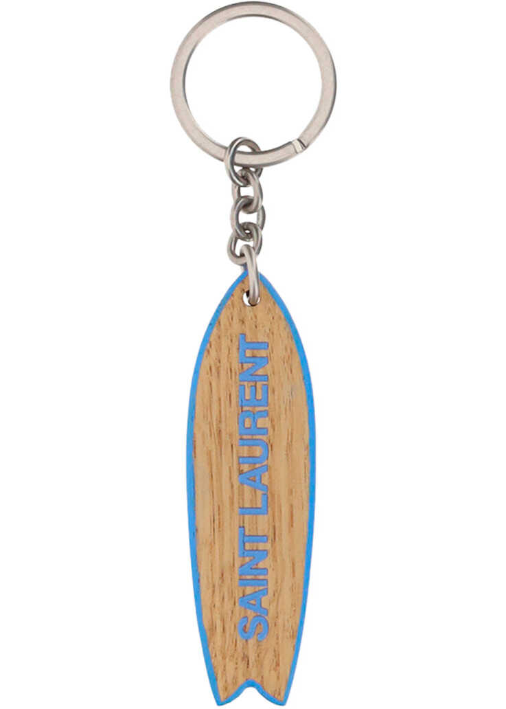 Saint Laurent Keyring LT WOOD/LT BLUE