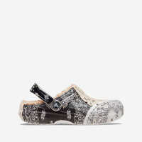 Slapi Crocs Classic Lined Bandana Clog 208061 CHAI/MULTI Femei
