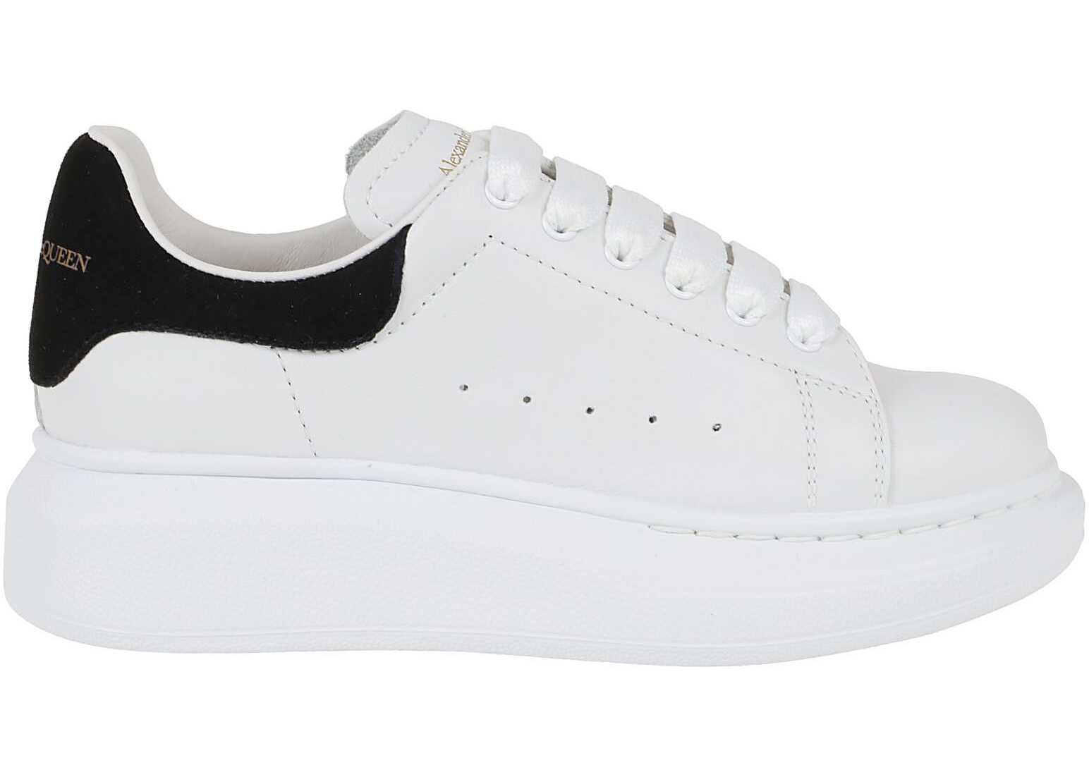 Alexander McQueen Boys Leather Sneakers WHITE
