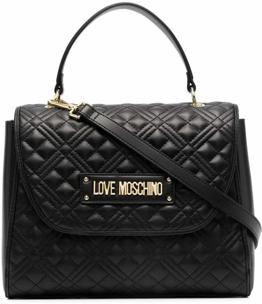 LOVE Moschino Polyurethane Handbag BLACK