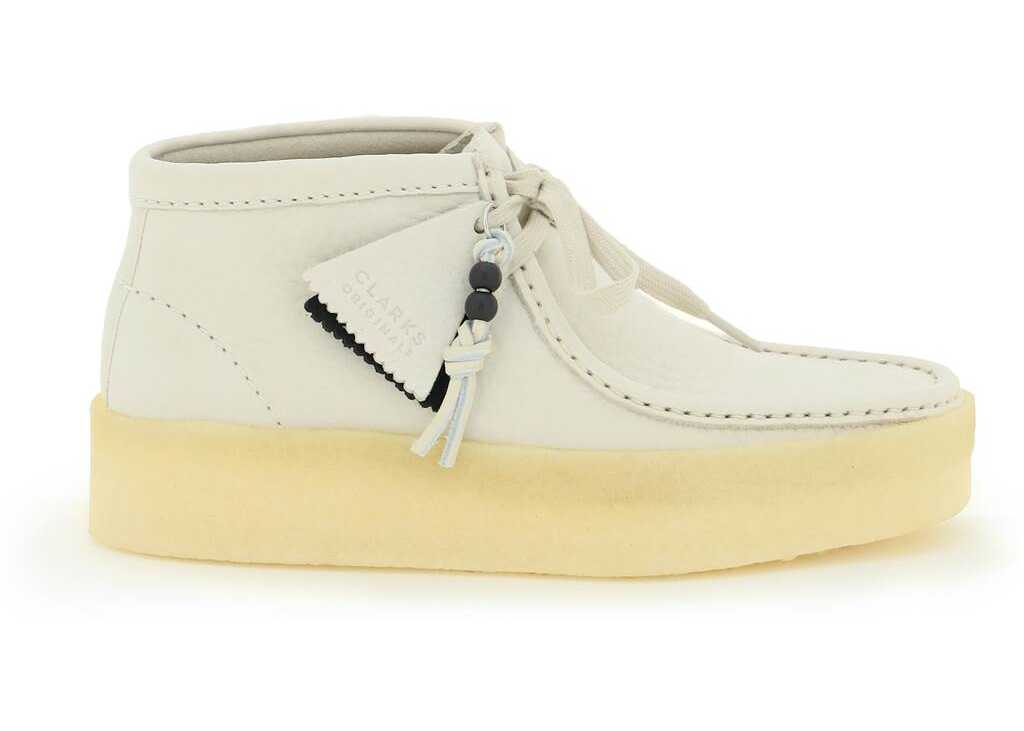 Clarks Originals Wallabee Cup Hi-Top Lace-Up Shoes WHITE image17