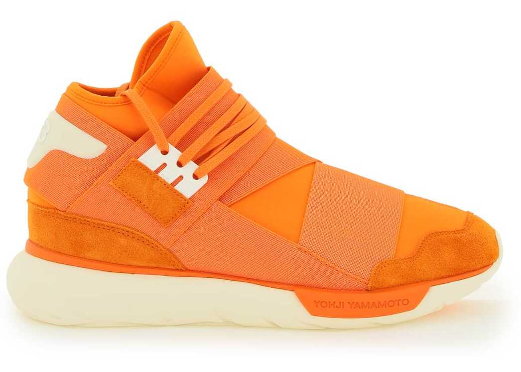 Y-3 Qasa High Sneakers ORANGE ORANGE CREAM WHITE