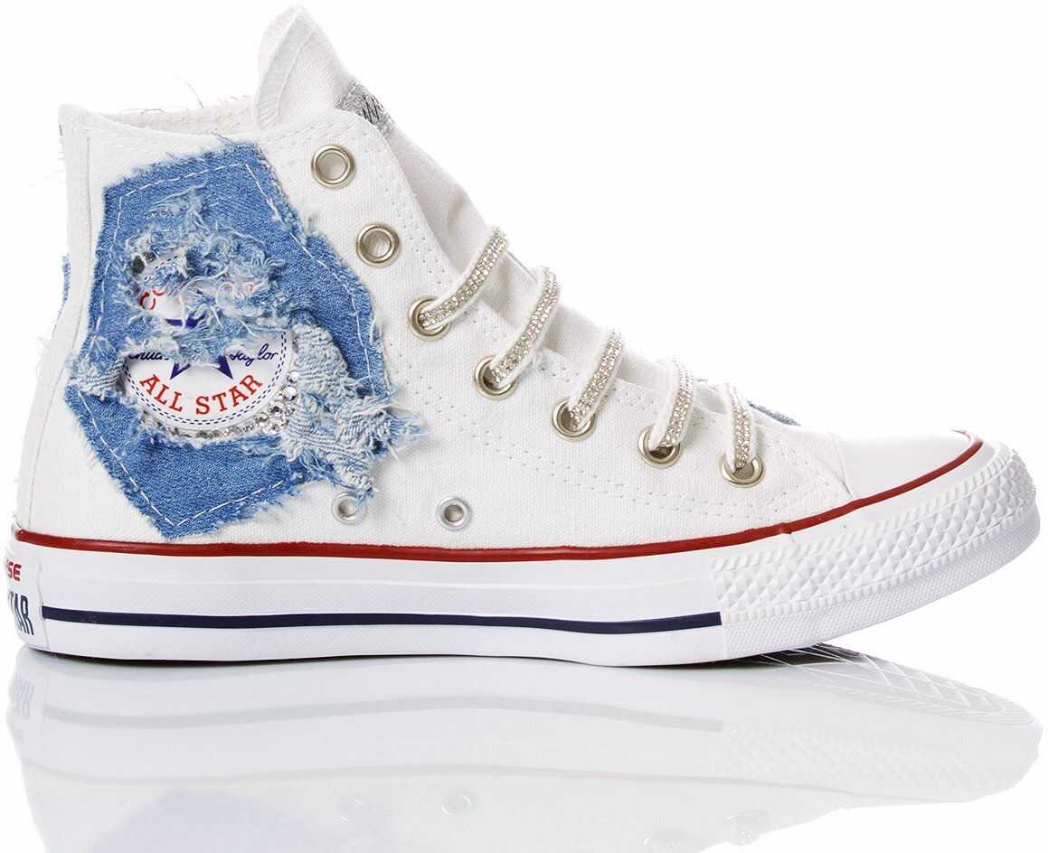 Converse Fabric Hi Top Sneakers WHITE