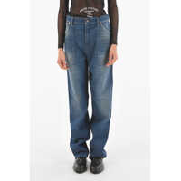 Blugi drepti Gucci Cargo Pocket Cotton Denims With Belt Loops