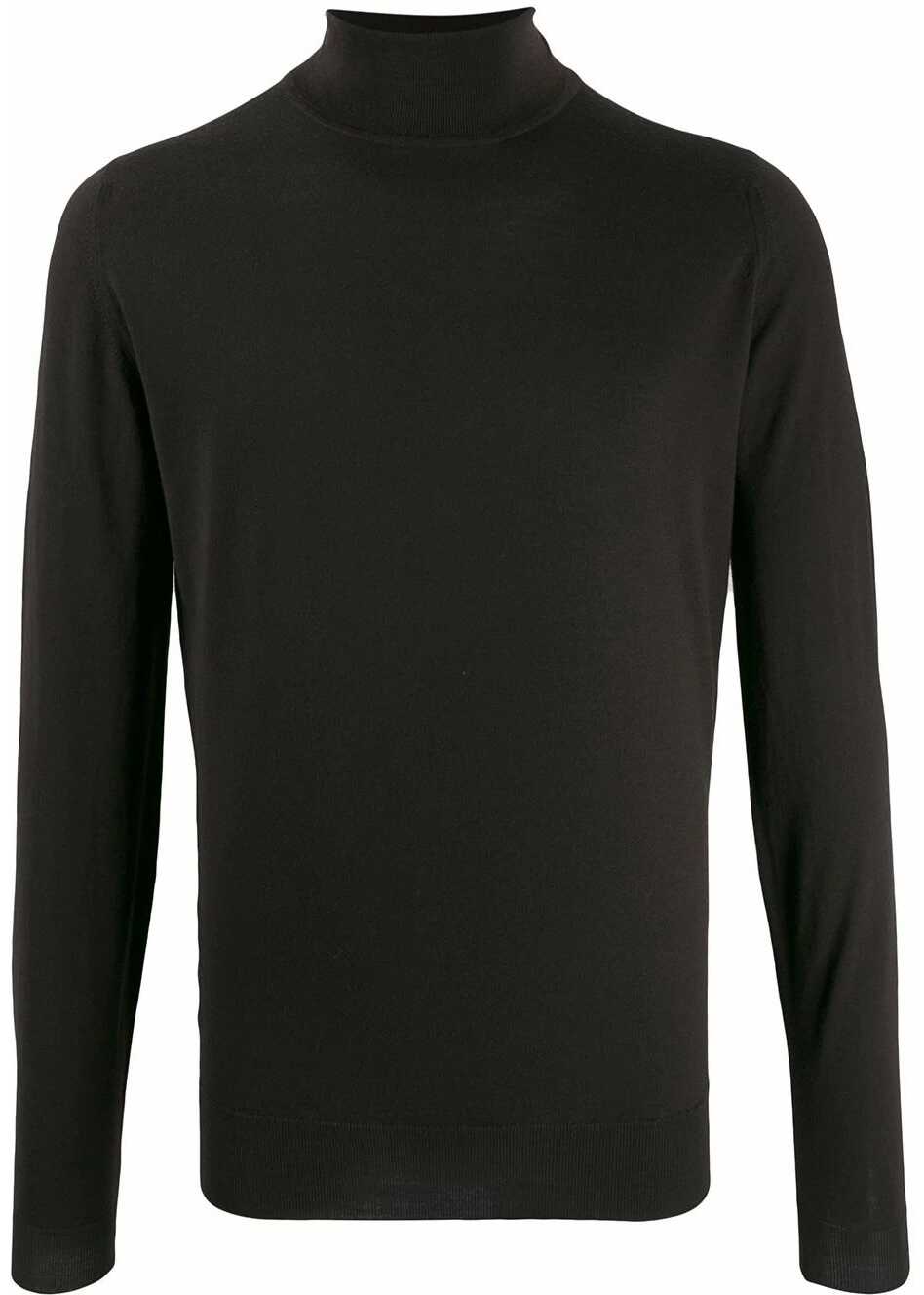 John Smedley Wool Sweater BLACK