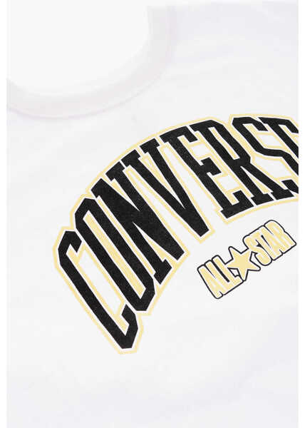 Tricouri Converse All Star Chuck Taylor Scrunchie And Crop T-Shirt Set Black & White Baieti (BM 9297818) 4