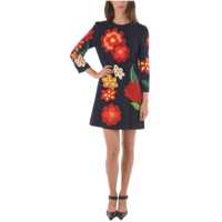Rochii scurte Floral Patch Cotton Midi Dress Femei