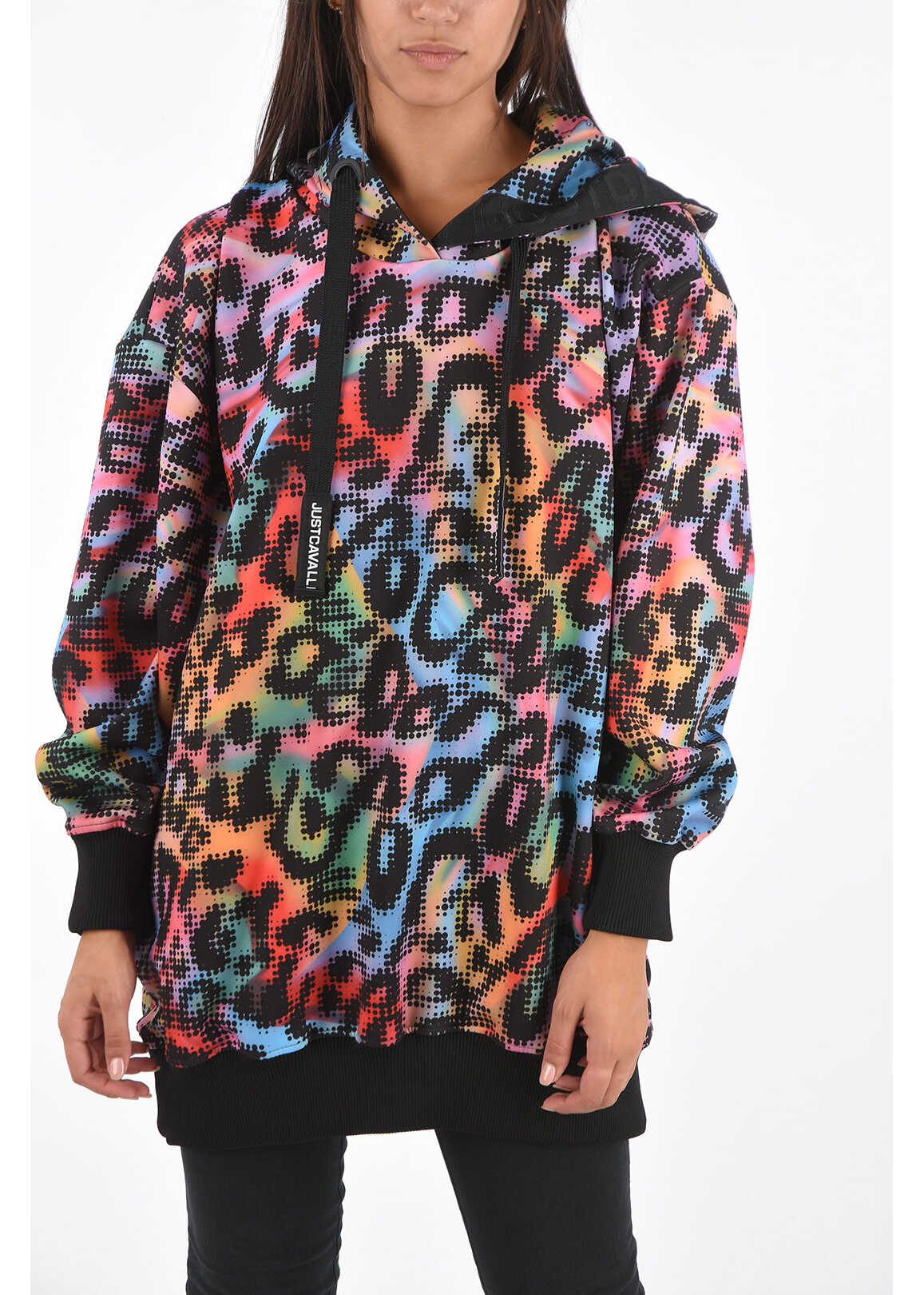 Just Cavalli Printed Maxi Sweatshirt With Hood* Multicolor image6