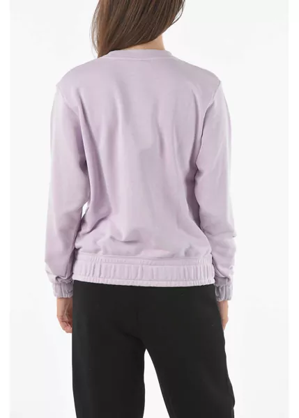 Hanorace Nike Crew-Neck Sweatshirt With Logo-Print Violet Femei (BM 9300542) 2