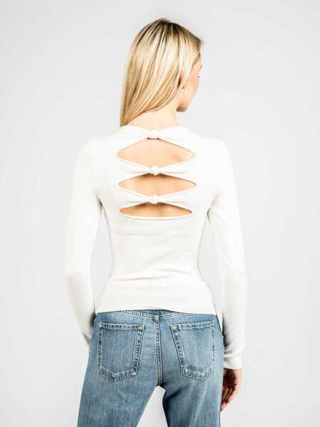 Tricouri GUESS Paula 01G514 Kremowy Femei (BM 9304646) 4