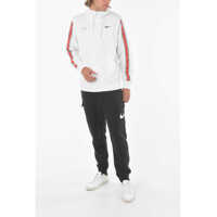 Topuri Nike pentru Barbati - Bluze de trening Nike Logoed Side Band 2 Pockets Sweatshirt White Barbati (BM 9304940) - B-mall.ro