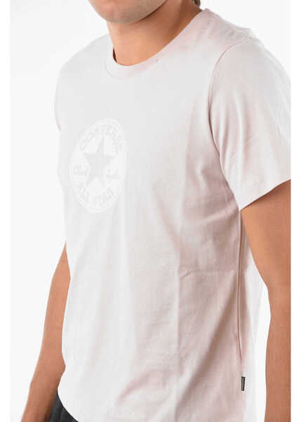 Tricouri Converse All Star Chuck Taylor Front Printed Crew-Neck T-Shirt Pink Barbati (BM 9304946) 3