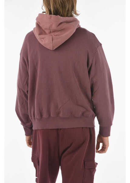 Bluze de trening Converse Solid Color Hoodie With Maxi Patch Pocket Burgundy Barbati (BM 9304949) 2