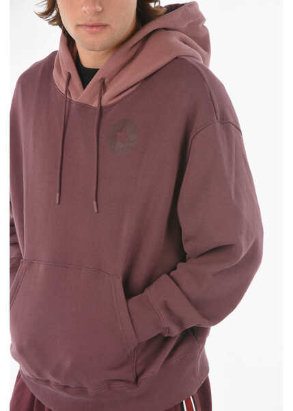 Bluze de trening Converse Solid Color Hoodie With Maxi Patch Pocket Burgundy Barbati (BM 9304949) 3