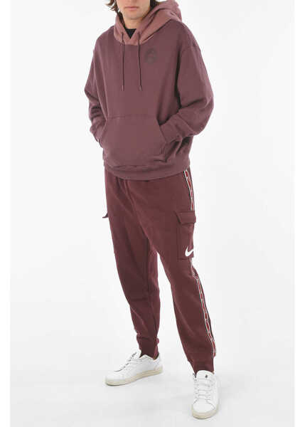 Bluze de trening Converse Solid Color Hoodie With Maxi Patch Pocket Burgundy Barbati (BM 9304949) 4