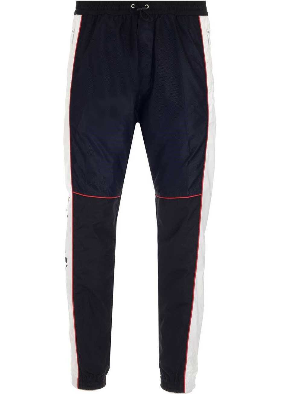 Pantaloni casual DSQUARED2 Contrasting Side Band Track Pants Black Barbati (BM 9305066) 1