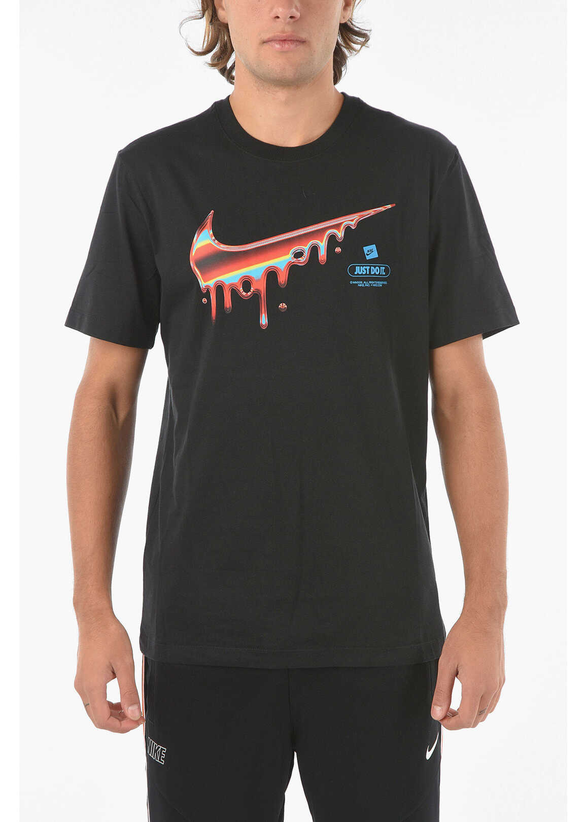 Nike Crew-Neck T-Shirt With Print Black image4