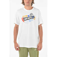 Tricouri Printed Oversized Crew-Neck T-Shirt Barbati