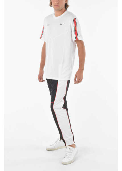 Tricouri Nike Logo Printed Solid Color Crew-Neck T-Shirt White Barbati (BM 9305129) 4