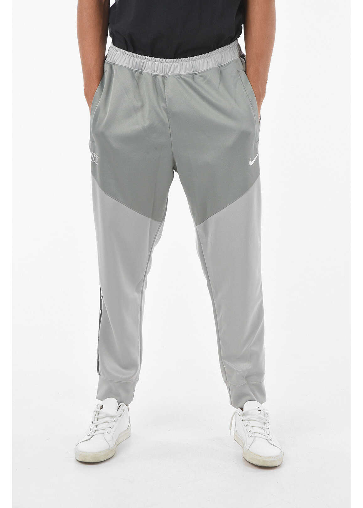 Nike Logoed Side Band 2 Pockets Joggers Gray